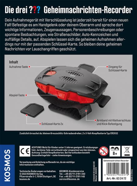 Kosmos Geheimnachrichten-Recorder (D / 8+) - Image 2