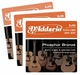Set Corde pe Chitarra Acustica Pacco da 3