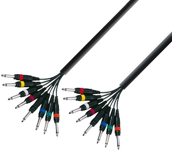 Multicore Mono Cable (8 x 6,3mm Jack - 3m)