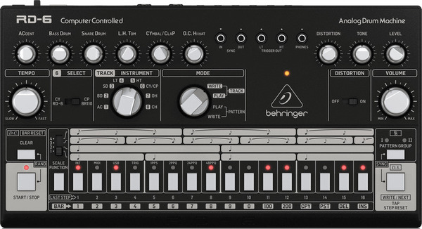 RD-6-BK Analog Drum Machine