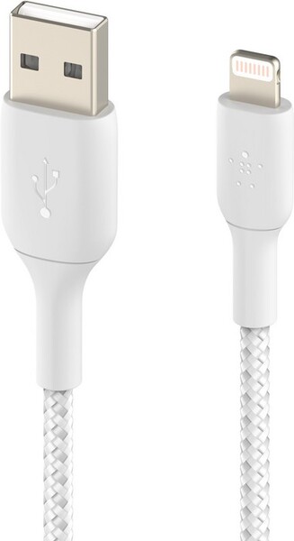 Braided Lightning to USB-A Cable (3m - white)