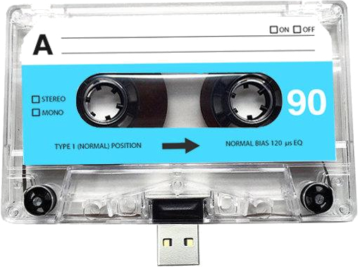 Fixed USB Mixtape and Giftbox Retro A&B Blue (16GB)