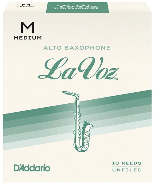 La Voz Alto-Sax Medium / Unfiled (strength medium, 10 pack)