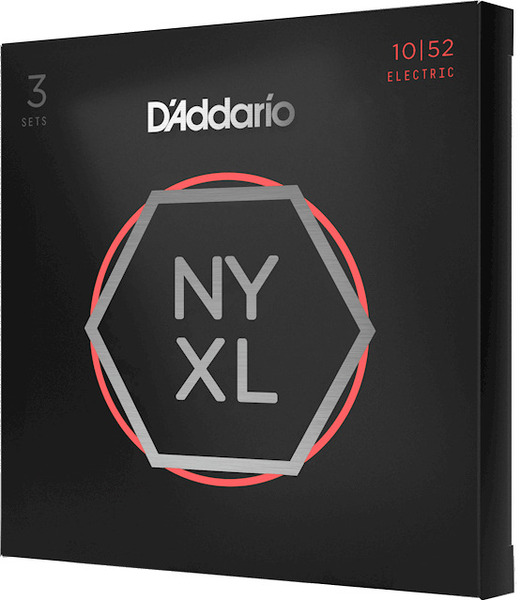 NYXL1052 New York XL Pack of 3 Sets / Nickel Round Wound (.010-.052 - regular light)