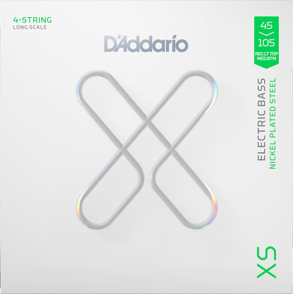 XS Nickel Plated Steel Electric Bass Strings / XSB45105 (Regular Light Top - Medium Bottom / 45-105)