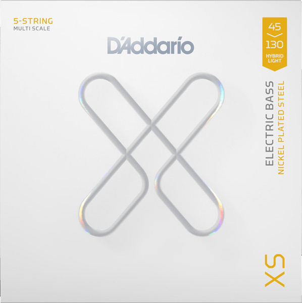 XS Nickel Plated Steel Electric Bass Strings / XSB45130MS (Hybrid Light Multiscale / 45-130)
