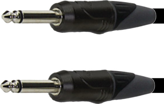 1/4" Plug 2 Pole Jack-Jack Instrument Cable (0.5m)