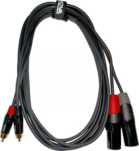 XLR Male - RCA Male Stereo Cable (1m)