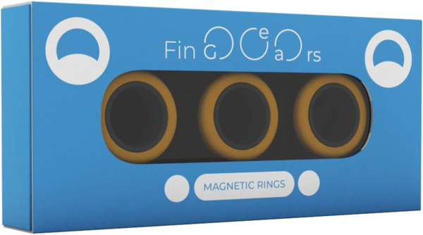 Magnetic Rings - Large (orange-black)