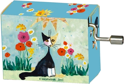 Happy Birthday (Rosina Wachtmeister - Cat and flowers)