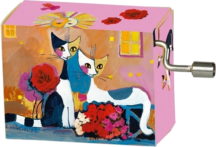 Happy Birthday (Rosina Wachtmeister - Two cats with flowers)