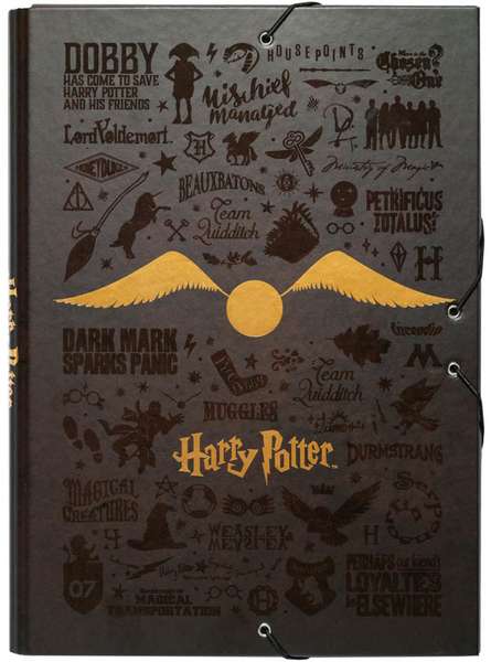 A4 Elastic Folder Harry Potter