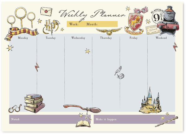 A4 Weekly Planner Harry Potter (EN)