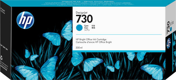 730 Cyan DesignJet Ink Cartridge (300ml)