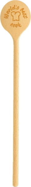 Engraved Wooden Spoon "World's Best Cook"