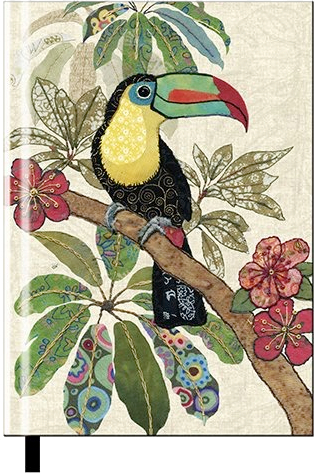 A5 Liniertes Hardcover Notizbuch Amys Toucan