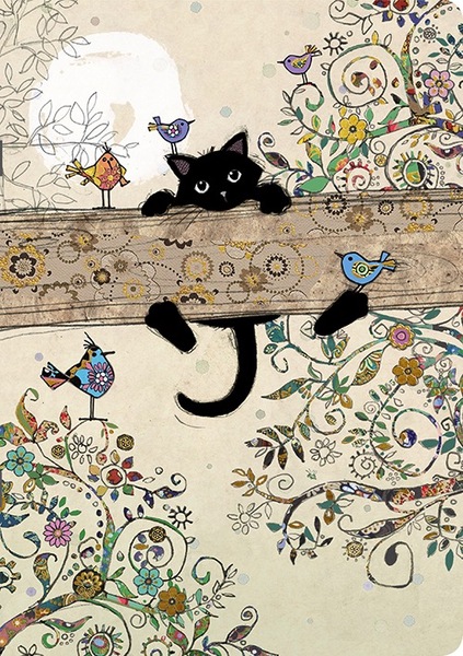 A5 Liniertes Softcover Notizbuch Chaton Branches