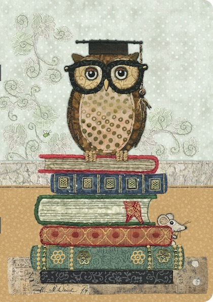 A5 Liniertes Softcover Notizbuch Chouette Sur Livre