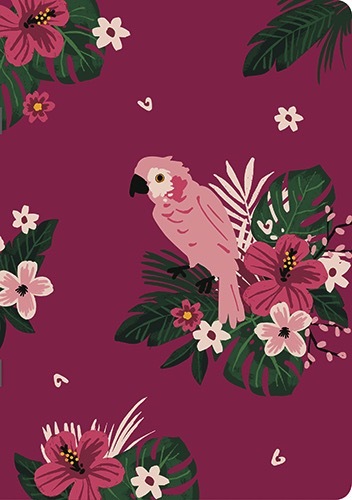 A5 Liniertes Softcover Notizbuch Perroquet