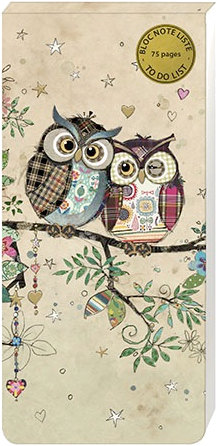 Magnetische Notizblöcke Amys Couple Chouette