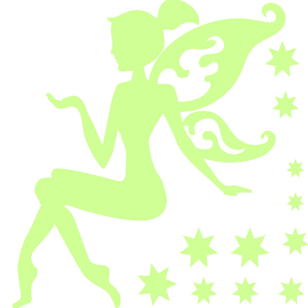 Glow-in-the-Dark Fairy and Stars A369