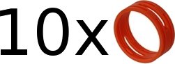 XXR - Set of 10 (red)