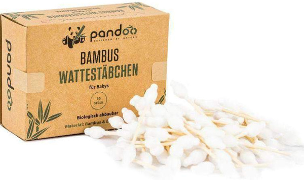 Bamboo Cotton Buds Safety Heads (55 pieces)