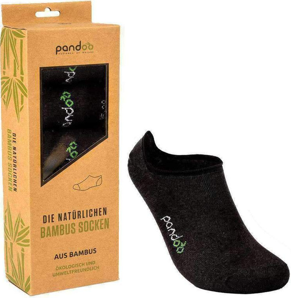 Bamboo Invisible Socks | 35-38 Black (6 pairs)