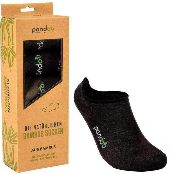 Bamboo Invisible Socks | 39-42 Black (6 pairs)