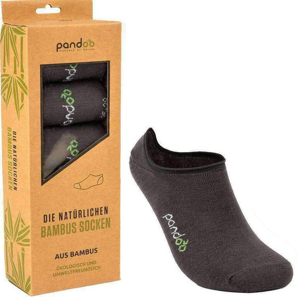 Bamboo Invisible Socks | 39-42 Grey (6 pairs)