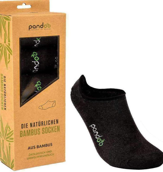 Bamboo Invisible Socks | 43-46 Black (6 pairs)
