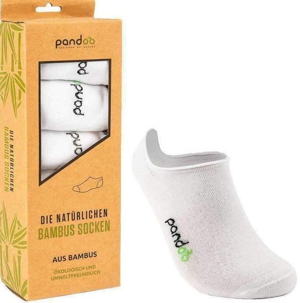 Bamboo Invisible Socks | 43-46 White (6 pairs)