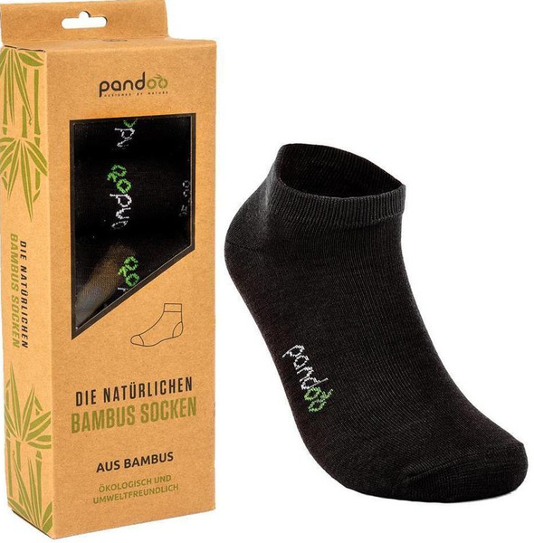 Bamboo Sneaker Socks | 35-38 Black (6 pairs)