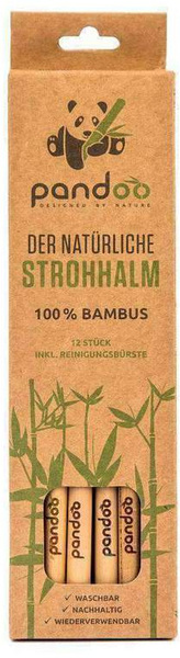 Bamboo Straws (10 pieces + 2 brushes)