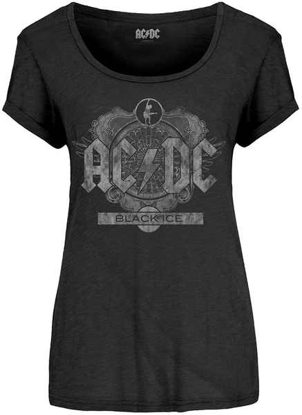 AC/DC Ladies T-Shirt: Black Ice (size S)