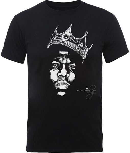 Biggie Smalls Unisex T-Shirt: Crown Face (size L)