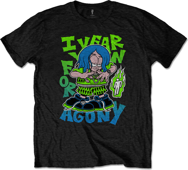 Billie Eilish Unisex T-Shirt Agony Black (size XL)