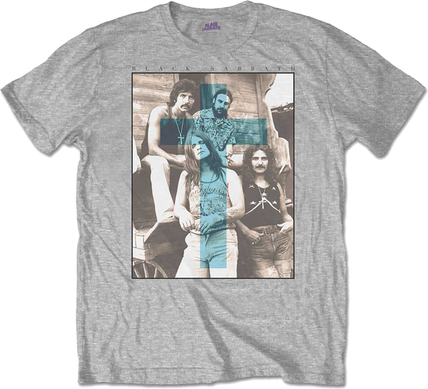 Black Sabbath Unisex T-Shirt Blue Cross (size XXL)