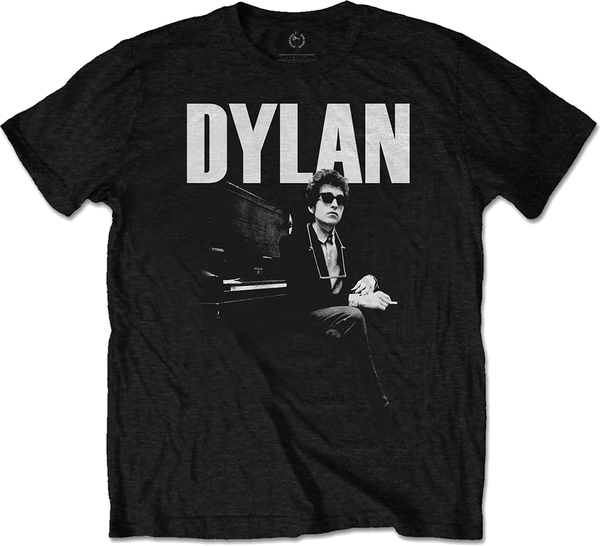 Bob Dylan Unisex T-Shirt At Piano (size XL)