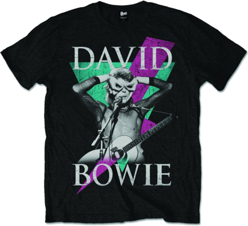 David Bowie Unisex T-Shirt Thunder (size XL)