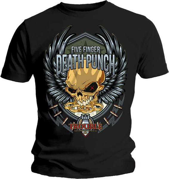 Five Finger Death Punch Unisex T-Shirt Trouble (size XL)