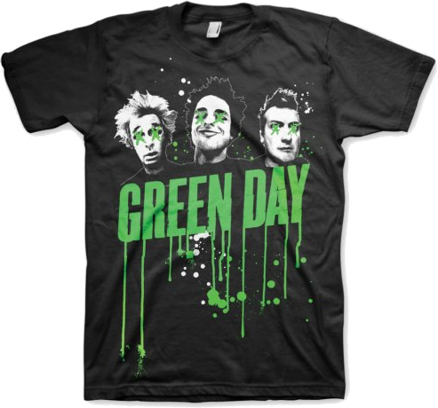 Green Day Unisex T-Shirt Drips (size XL)