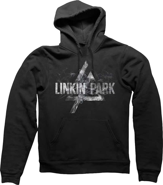 Linkin Park Unisex Pullover Hoodie: Smoke Logo (size L)