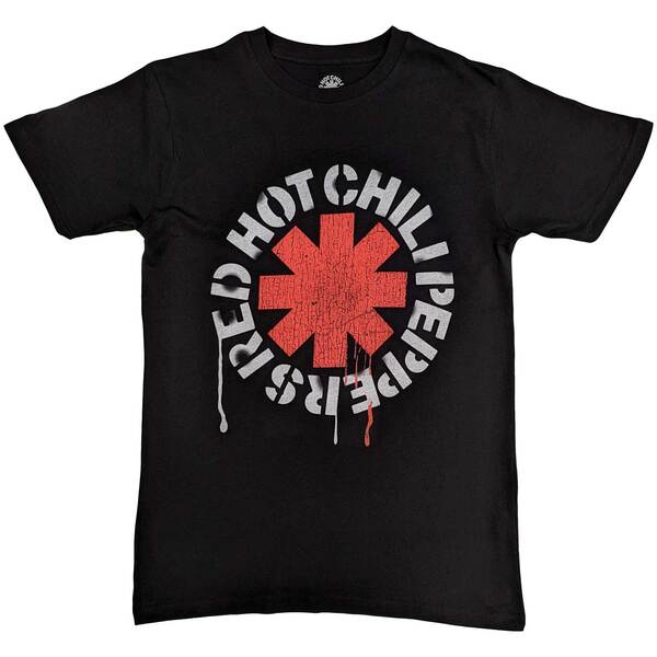 Red Hot Chili Peppers Unisex T-Shirt: Stencil (size S)