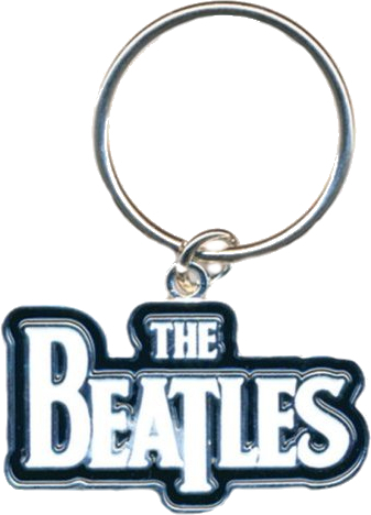 The Beatles Keychain Drop T Logo (white)