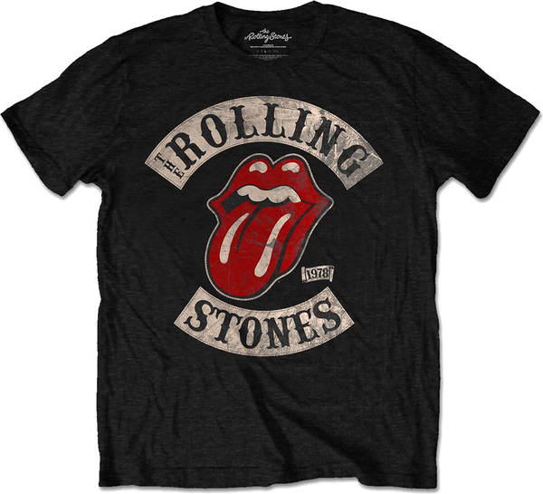 The Rolling Stones Uni T-Shirt '78 Black Tour 1978 (size L)
