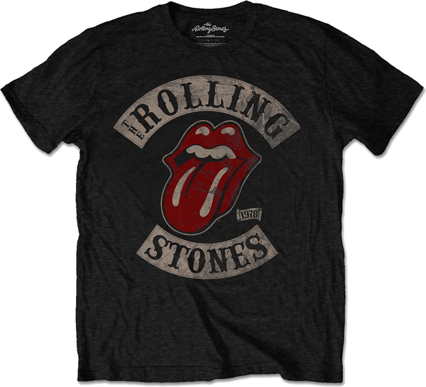 The Rolling Stones Uni T-Shirt '78 Black Tour 1978 (size XXL)