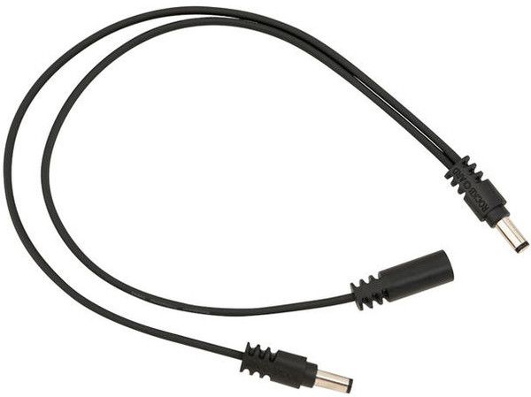 Flat Daisy Chain Cable, 2 Outputs, straight
