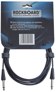 Flat Instrument Cable straight/straight (300cm)