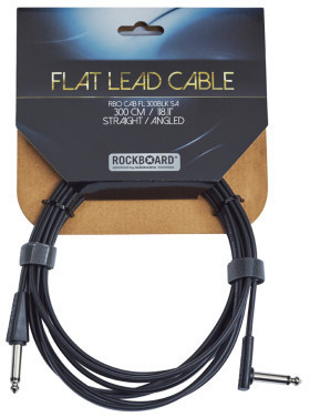 Flat Instrument Cable, 300 cm, straight/angled (black)